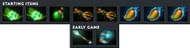 Grimstroke's ideal early game items (Image via Valve)